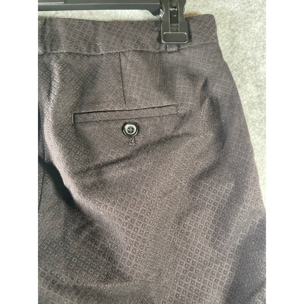 Banana Republic Hampton Fit Petite 2 Dress Pants Dark Plum Diamond Texture - Picture 7 of 7